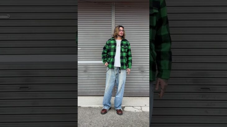 大人のウールジャケットコーデ。#古着コーデ #古着コーデ #古着 #コーデ #コーディネート #carhartt #shots #ミリタリー #大人コーデ #tシャツ #1週間コーデ
