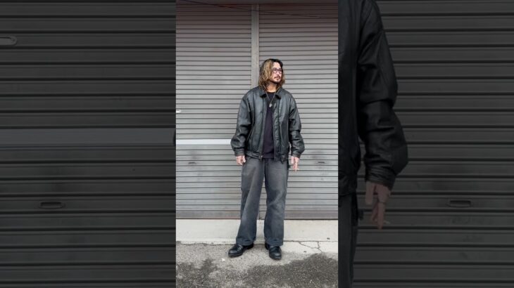 大人のレザージャケットコーデ。#古着コーデ #古着コーデ #古着 #コーデ #コーディネート #carhartt #shots #ミリタリー #大人コーデ #tシャツ #1週間コーデ