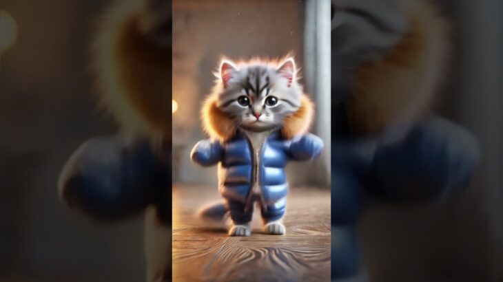 ダウンジャケット🐈 #cat #dancingcat #cute #catdancer #catlover