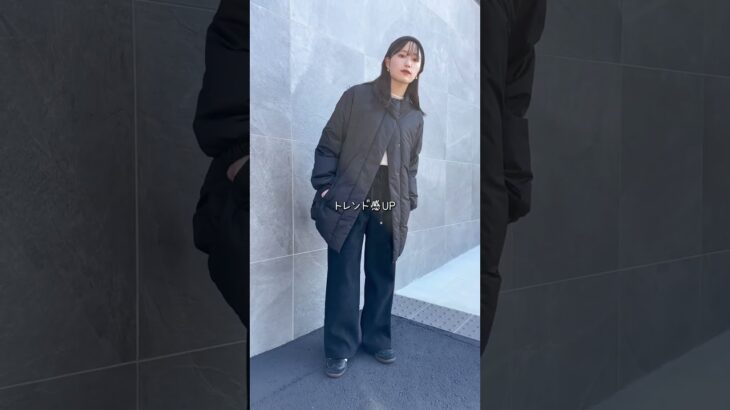 #冬コーデ #アウターコーデ　#ダウンジャケット #低身長コーデ