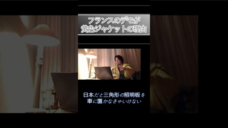 フランスのデモが黄色ジャケットの理由＃ひろゆき＃デモ