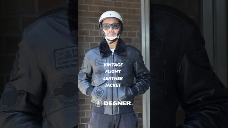 🏍️🔥デグナー）16WJ-10C）ヴィンテージフライトレザージャケットは、✔︎ レザーのエイジングを楽しめる本格仕様✨✔︎ バイクでも街でも映えるクラシックデザイン😎✔︎ 🔥#shorts