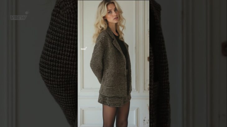2025 Winter fashions – tweed jacket & mini skirt #styles #outfits