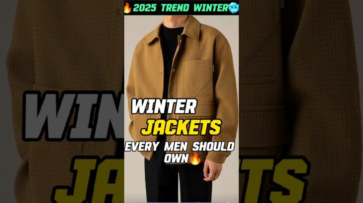 3 Winter JACKETS EVERY MEN SHOULD HAVE ✅ | Mens Fashion 🔥 #shorts #viralshort #winterfashion