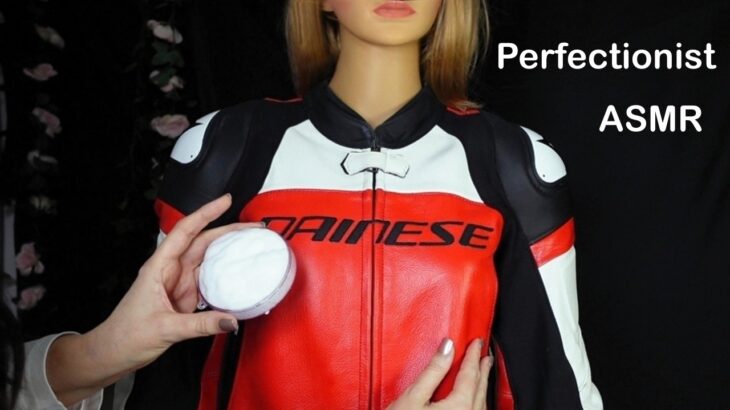 ASMR Motorcycle Jacket: Precise Fixing, Cleaning & Adjustments (Whispered)