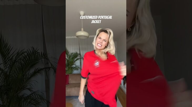 Customized Portugal Jacket 🫶🏼✂️⚽️ #portugal #ronaldo