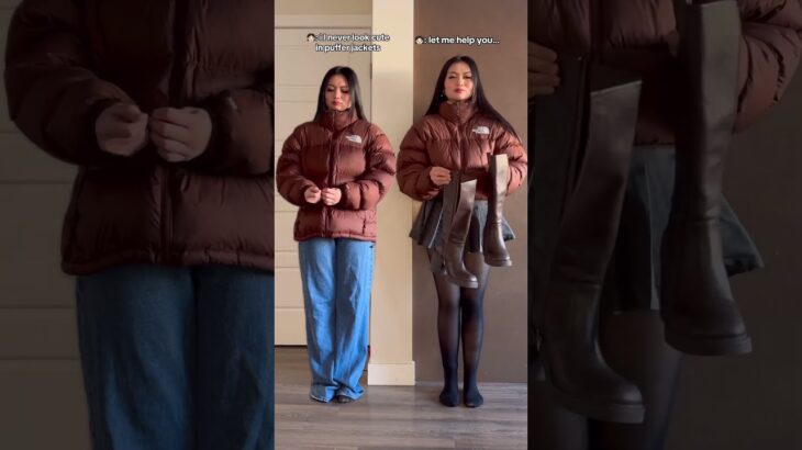 How to Style a Puffer Jacket ✨ #shorts #fashion #style #winter #grwm #ootd #howto #tiktok shaynehydn