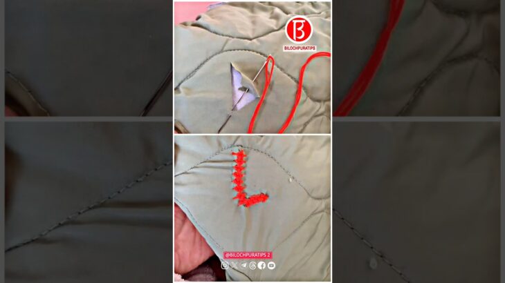 How to mend a torn cotton jacket beautifully