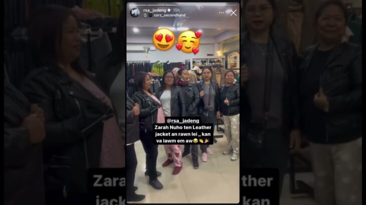 J lalrosanga vanga leather jacket lei an tam