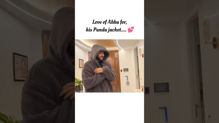 Love of Abbu for Panda jacket……. 🐼#fukrainsaan #triggeredinsaan