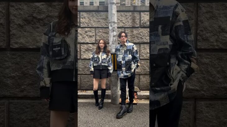 ペアルックで来れるMWMのパッチワークジャケット&シャツ🫶 #shorts #日本未上陸ブランド #modwavemovement #mwm #カップルコーデ #ペアルック #ootd #デニム