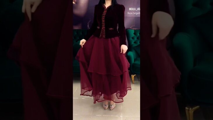 Orgenza frock with jacket cutting and stiching #shorts #ytshorts #winter