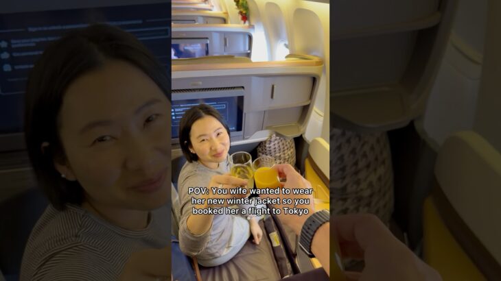 POV: You wife wanted to wear her new winter jacket so you booked her a flight to Tokyo