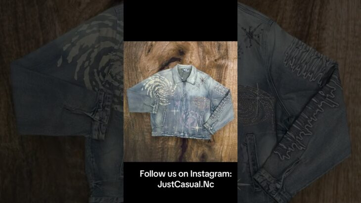 Peal Studded Premium DENIM Jacket With Peal Studded Premium Slim-Fit Stretch Jeans 👕👖