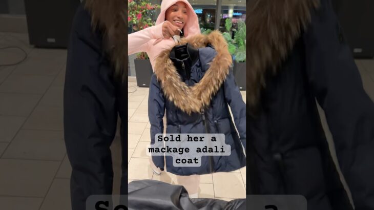 She bought a mackage adali jacket for the winter 🥶 #nyc #jackets #mackage #women #viralvideo