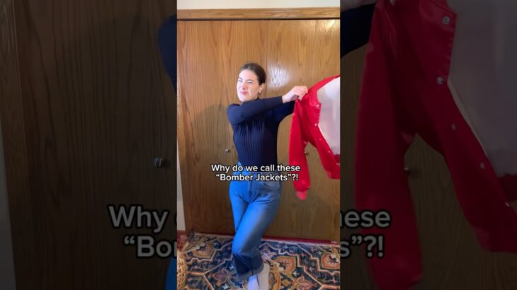 Styling a 1980s bomber jacket!