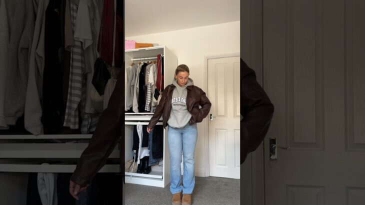 this is my favourite leather jacket🤎 #leatherjacketstyle #winteroutfitideas #winteroutfitinspo