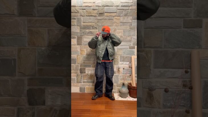 フライトジャケットは暖かいよね☺️#アメカジ #古着 #フライトジャケット