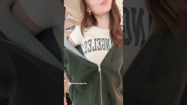 zip up brandy jacket outfit inspo! #outfitideas #brandymelville