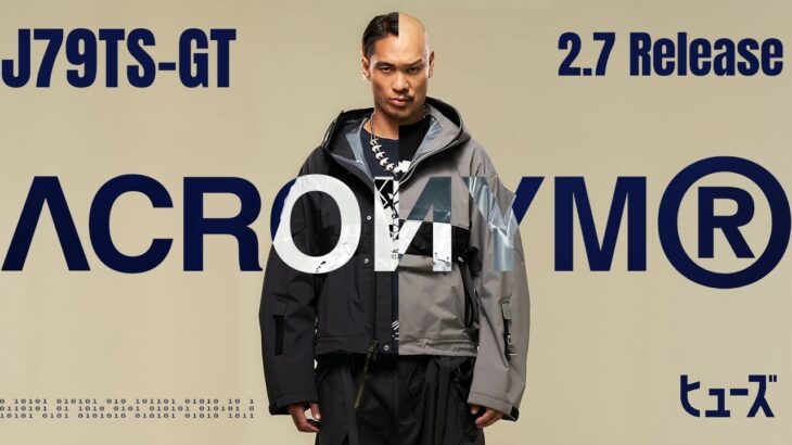 アクロニウム2025年春夏新作ジャケット発売開始‼︎【J79TS-GJ】