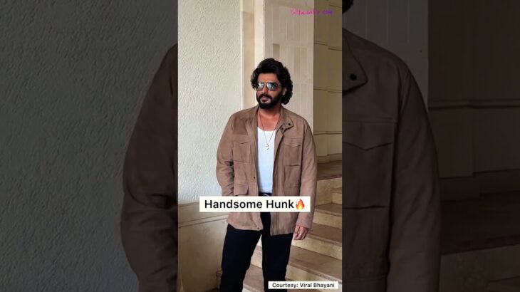 #ArjunKapoor looks dapper in brown jacket as he promotes his new movie #MereHusbandKiBiwi