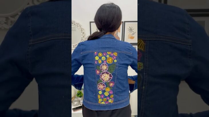 Denim jacket paint করলাম #diy #painting #ashortaday #art