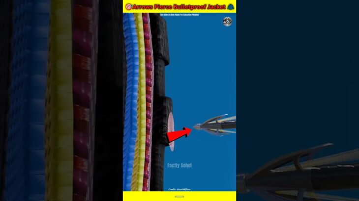 Do Arrows Pierce Bulletproof Jacket 😱😱 #shorts #short #arrow #bulletproofjacket #bullete