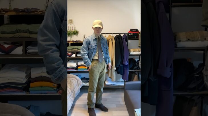 テーラードジャケットの代わりにGジャン羽織ってもええやん？　#ootd  #outfit #fashion #アメカジ