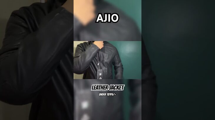 LEATHER JACKET FOR MEN #leatherjacket #ajio #ajiohaul #winterwear #winterwearformen #menfashion