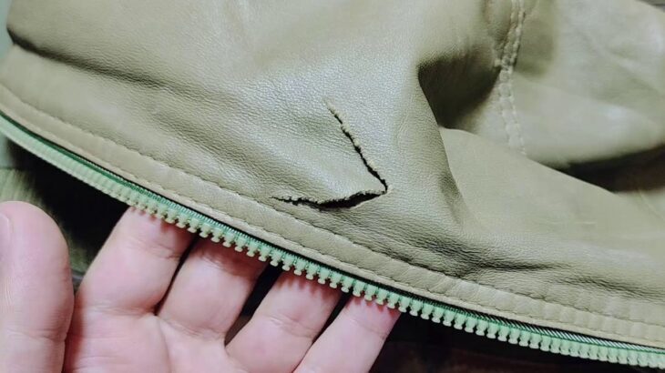 Magic stitch perfect for repairing a hole in your leather jacket yourself without leaving a trace