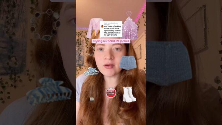 Styling a RANDOM Jacket💗🧥😂 #outfit #clothing #style #youtubeshorts #shorts #short #explore