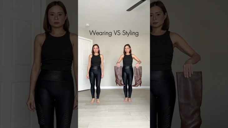 Wearing VS Styling – Brown Jacket 🧥 #shorts