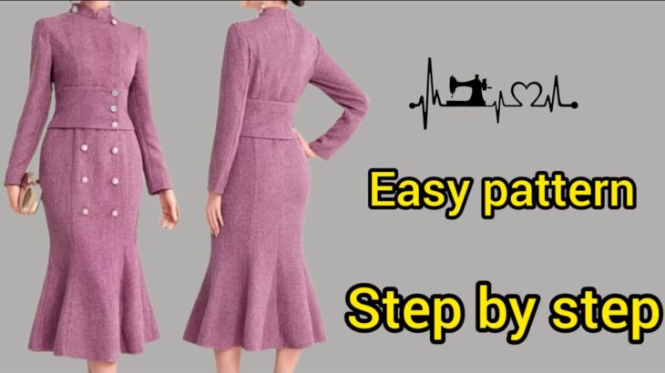 DIY Crop Jacket & 6-Panel Skirt 👗 / Easy Pattern Making Tutorial ✂️ for Beginners