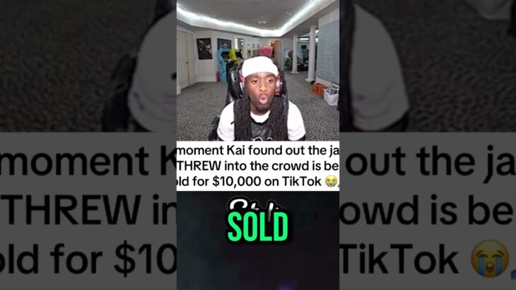 Kai Cenat’s jacket was sold on TikTok for 10k!😑🔥