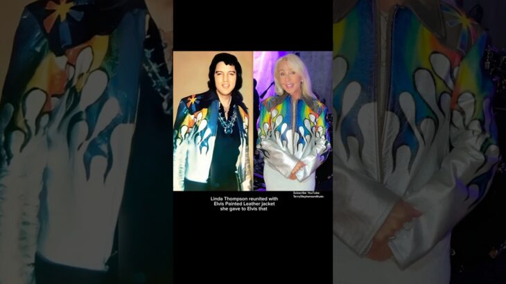 Linda Thompson reunited with Elvis’ Painted Leather jacket she gave to him in 1970s.