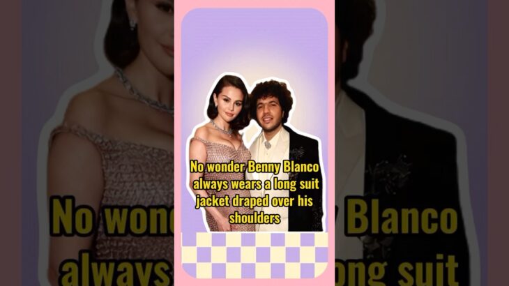 No wonder Benny Blanco always wears a long suit jacket draped over his shoulders.  #BennyBlanco