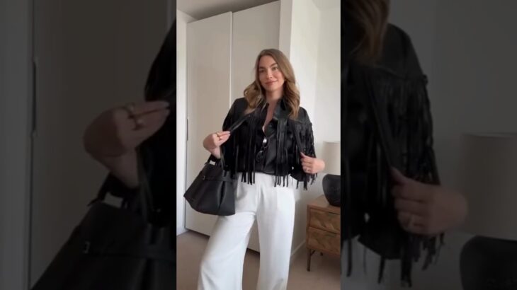 Office Spring Refresh: 3 Workwear Looks – From Blazer to Fringe Jacket Chic! #fashiontrends #ootd
