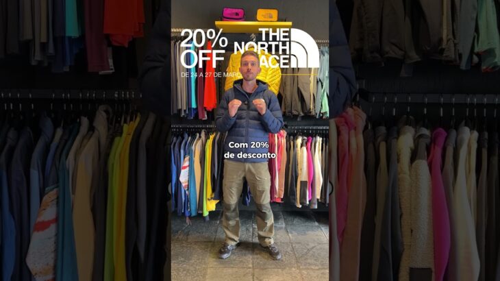 Os produtos mais desejados da renomada The North Face com 20% OFF! #altamontanha #thenorthface