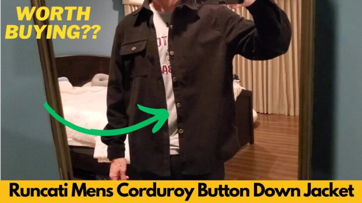 Runcati Mens Corduroy Button Down Jacket Casual Long Sleeve Shirts Ribbed Lightweight – Worth It?