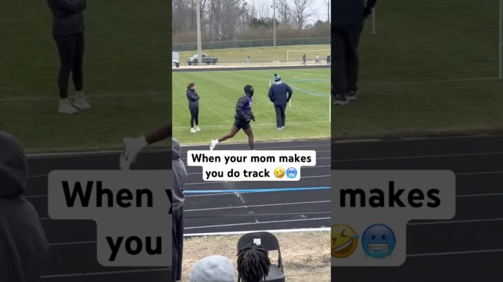 Running in a puffer jacket is CRAZY 😭❄️ #shorts