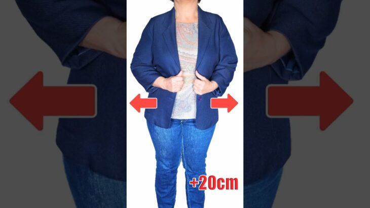 Sewing secret to Upsize a tight jacket to look like a Style Woman! Miarti 🧵✂️