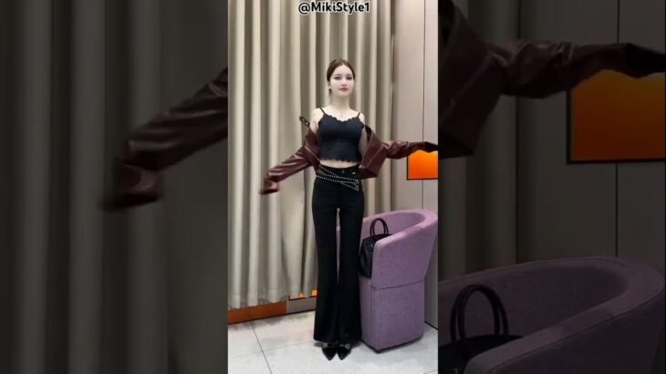 Spring and Autumn Short Leather Cloth Street Casual Slim Leather Jacket#usafashion@Mikistyle1