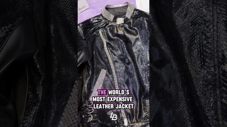 The Worlds Most Expensive Leather Jacket, valued at over $10 Million #leather #diamonds #luxury