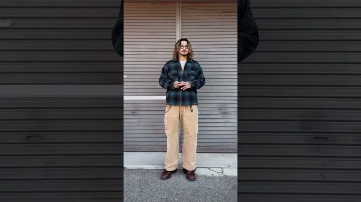 大人のウールジャケットコーデ。#古着コーデ #古着コーデ #古着 #コーデ #コーディネート #carhartt #shots #ミリタリー #大人コーデ #tシャツ #1週間コーデ