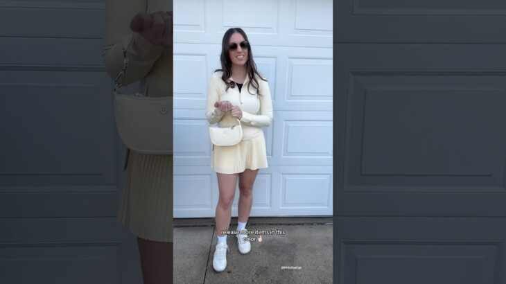 ⁠@lululemon  butter cream define cropped jacket!!! 💛 #lululemon #lululemoncreator