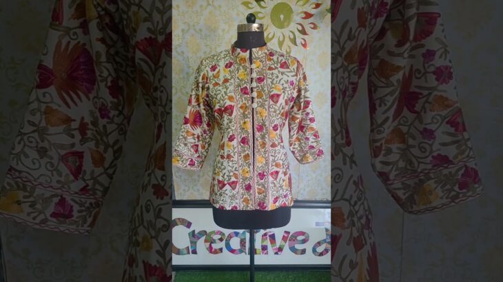 saol se jacket banaye#fashion #indianattire #nightdresscuttingandstitching