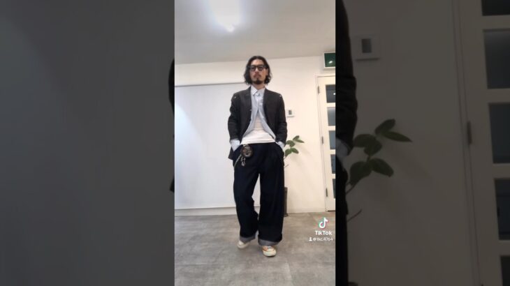 キレイめデニムセットアップコーデ👖#ネイビーコーデ　#デニムジャケット #セットアップ #シャツ #ジャケット #コンバース #大人ファッション #30代メンズコーデ #大人カジュアル #大人コーデ