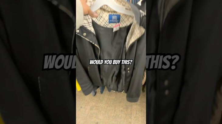 Burberry jacket at #thriftstore #thrifting