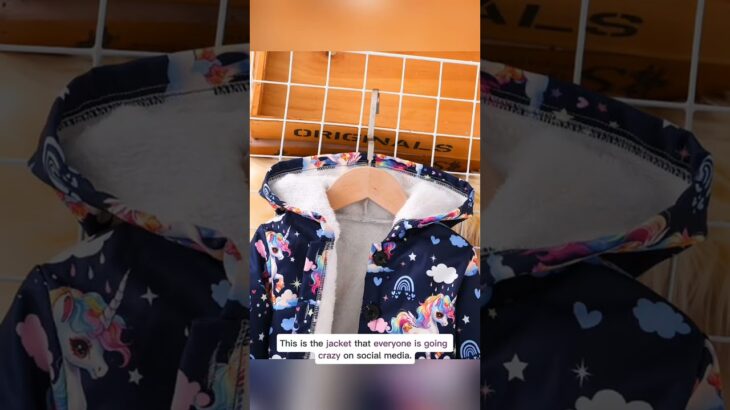 Cozy Rainbow Unicorn Jacket for Toddlers! #KidsFashion #CuteAndCozy