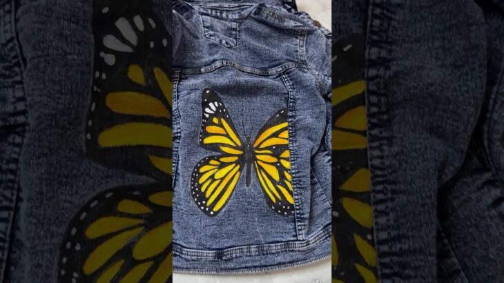 Desgin butterfly jacket🦋♥️#youtubeshorts #art #shortsvideo #creativity #creative